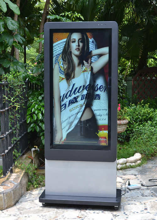 High Brightness 55 inch Double Sided Digital Signage LCD Totem
